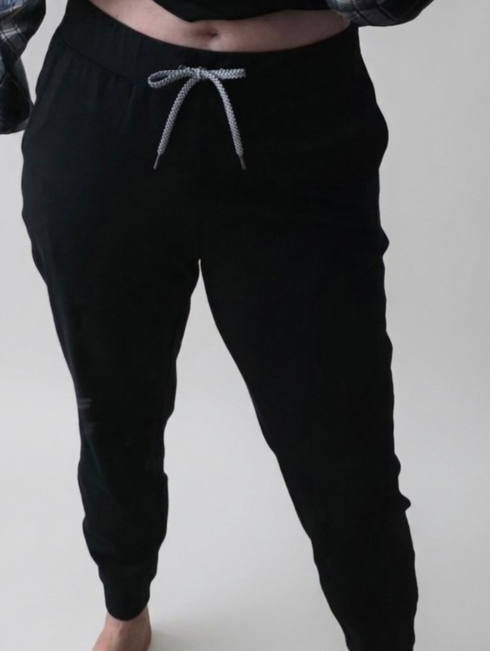 Yogalicious Lux Black Elastic Waist Joggers
